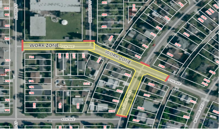 Section of 7th avenue to be closed for one month