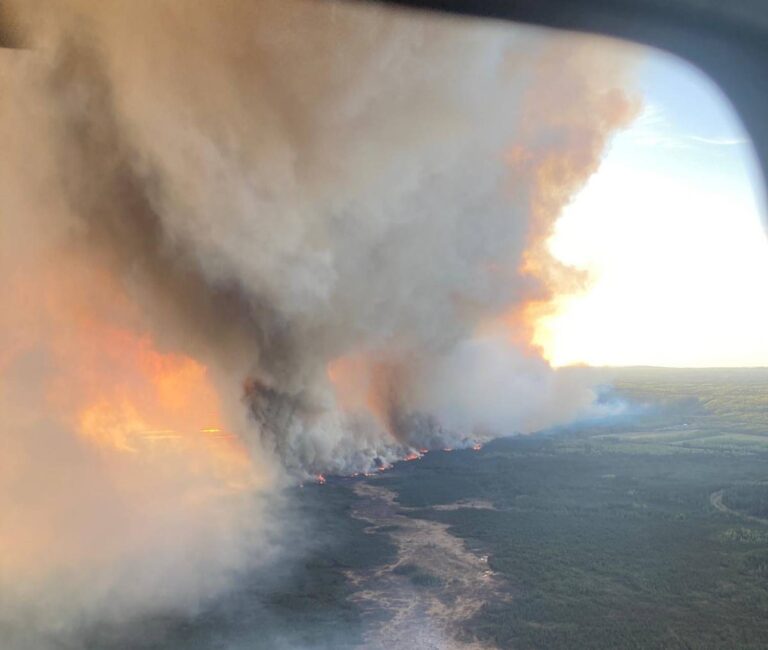 Fallen telephone pole the likely cause of Fort Nelson wildfire