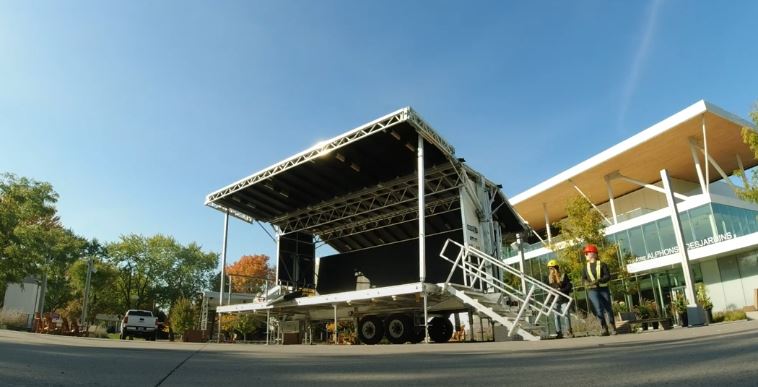 Band shell on wheels ready for Prince George events