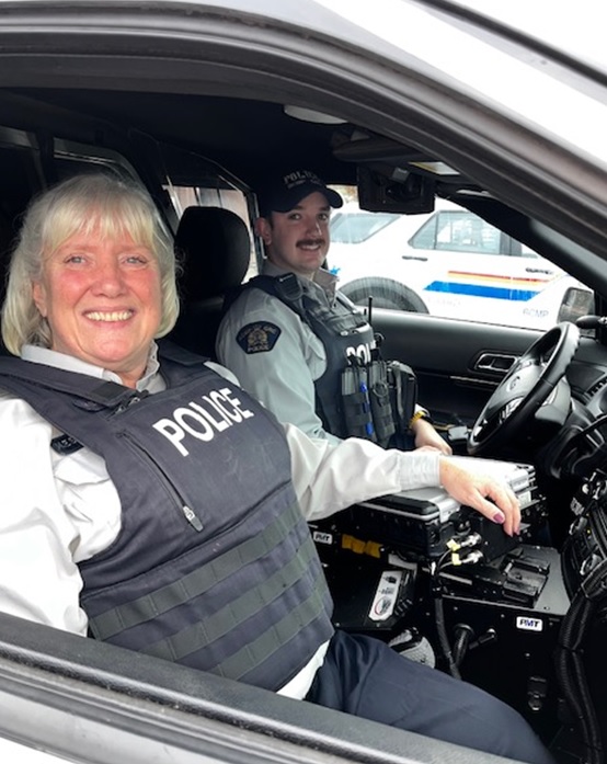 Mother and son team up for a shift with the RCMP