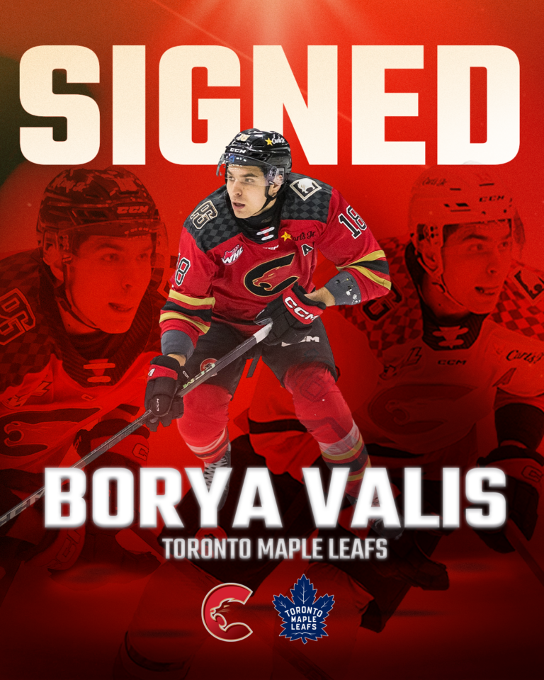 PG Cougar Borya Valis signs three-year entry-level contract with Maple Leafs