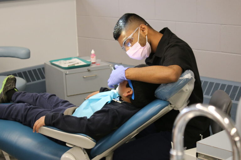 CNC Dental Assistant students help ‘Seal in a Smile’ for Peden Hill Elementary students