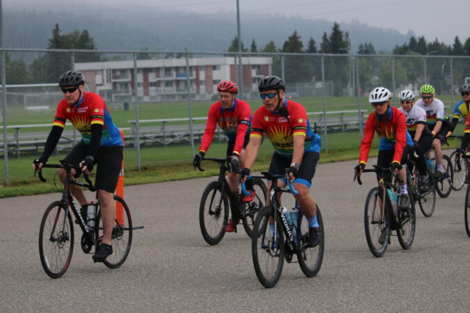 Cops for Cancer Tour de North riders took part in a training ride to honour Shane Kelly, a team member who passed away due to injuries sustained in a hit-and-run (D. Bain, My PG Now staff)