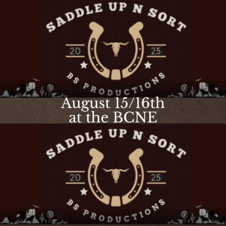Saddle Up N Sort at the BCNE!!! Saddle Up N Sort at the BCNE!!!