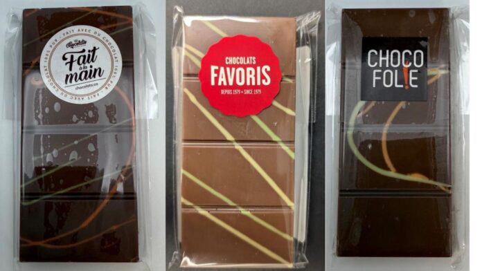 Photo of Dubai chocolate bar labels