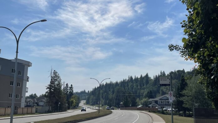 Hazy Prince George sky