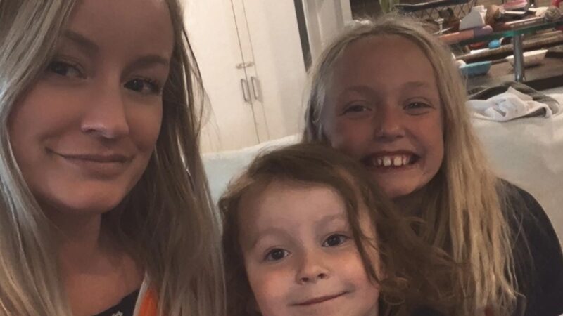 Photo of Bailey McCourt and her two daughters